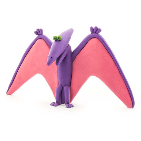 White Smoke Hey Clay Dinosaurs Medium Set (6 Cans) Playdoh & Moulding