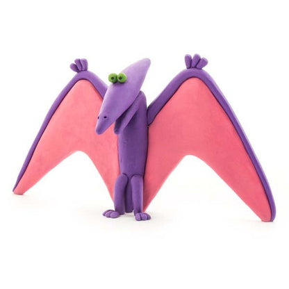 White Smoke Hey Clay Dinosaurs Medium Set (6 Cans) Playdoh & Moulding