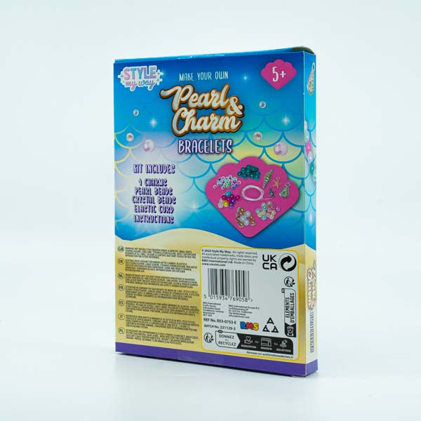 Gray Style My Way Make Your Own Pearl & Charm Bracelets Kit Kids Activities