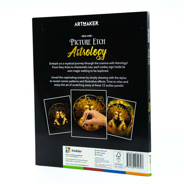 Black ArtMaker Picture Etch Astrology Kit Kids Activities