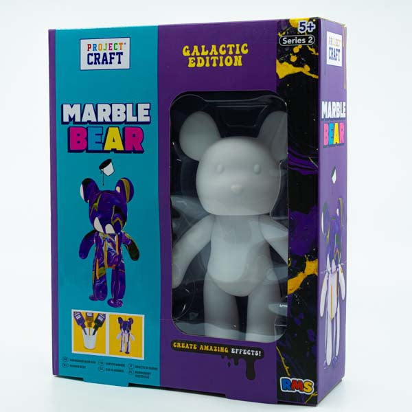 Black Project Craft Marble Bear, 17cm, Galactic Edition Kids Activities