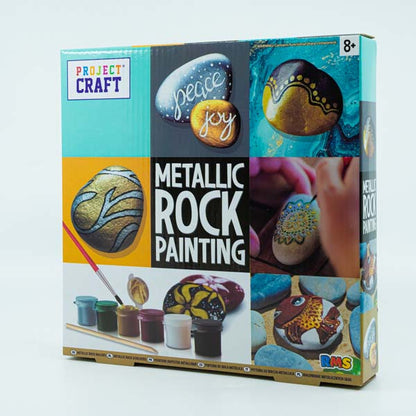 Lavender Project Craft Metallic Rock Painting Kit Kids Activities