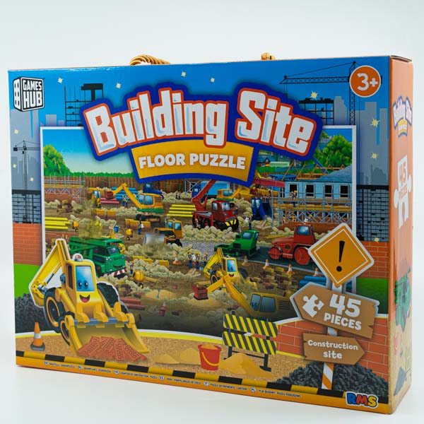 Light Gray Games Hub Building Site Floor Puzzle, 45 pce Kids Activities