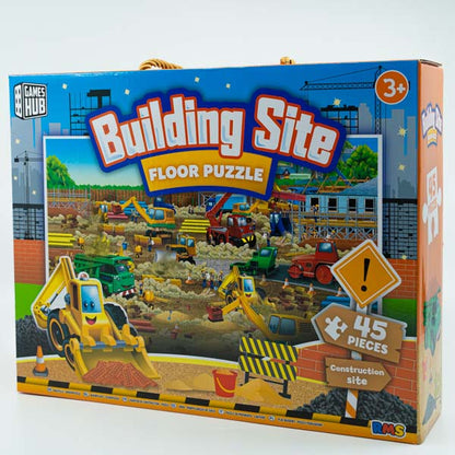 Light Gray Games Hub Building Site Floor Puzzle, 45 pce Kids Activities