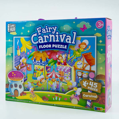 Lavender Games Hub Fairy Carnival Floor Puzzle, 45 pce Kids Activities
