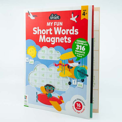 Light Gray Jr Explorers Magnetic Books: Short Words Kids Activities