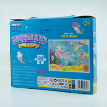 Dark Cyan Puzzle Hub Mermaid Sparkle Puzzle, 150pcs Kids Activities