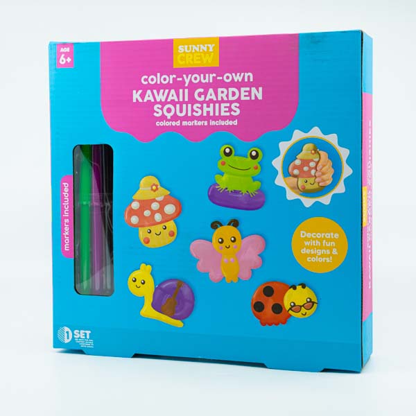 Light Sea Green Sunny Crew Colour Your Own Kawaii Garden Squishes Kids Activities