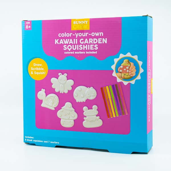 Dark Turquoise Sunny Crew Colour Your Own Kawaii Garden Squishes Kids Activities