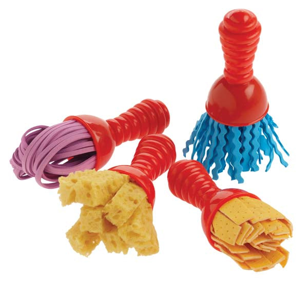 White Smoke EC Textured Wands, Set 4 Kids Paints