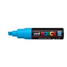 White Smoke Posca PC 8K Bold Chisel Tip Paint Marker, Turquoise Paint Markers