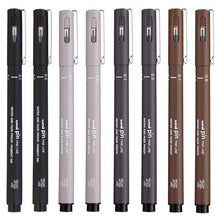 White Smoke UNI PIN Fineliner, 0.1mm & 0.5mm Nibs, Assorted Ink, Pk8 Pens and Markers