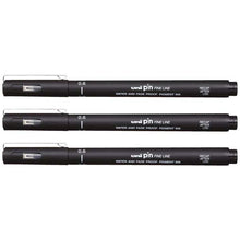 White Smoke UNI PIN Fineliner, 0.6mm, Black Ink, Pk3 Pens and Markers