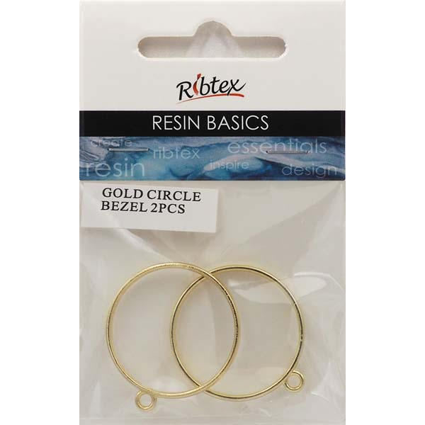 Gray UV Resin Bezel, Gold Circle Frame Resin Moulds