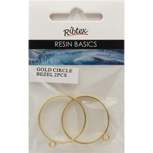 Gray UV Resin Bezel, Gold Circle Frame Resin Moulds