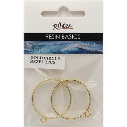 Gray UV Resin Bezel, Gold Circle Frame Resin Moulds