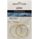 Gray UV Resin Bezel, Gold Circle Frame Resin Moulds