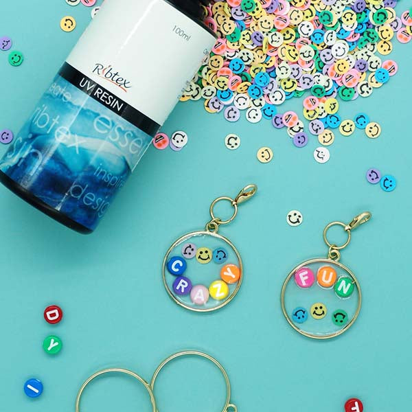 Medium Aquamarine UV Resin Bezel, Gold Circle Frame Resin Moulds