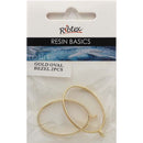 Gray UV Resin Bezel, Gold Oval Frame Resin Moulds
