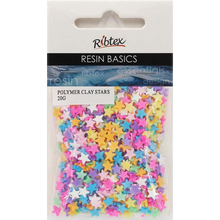 Light Gray UV Resin Polymer Mix Ins, Clay Stars, 20g Resin Dyes, Pigments & Colours