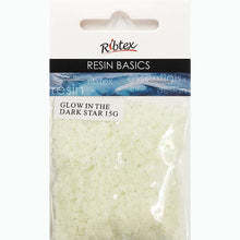 Light Gray Resin Glow In The Dark Scatters, Stars, 15g Resin Dyes, Pigments & Colours