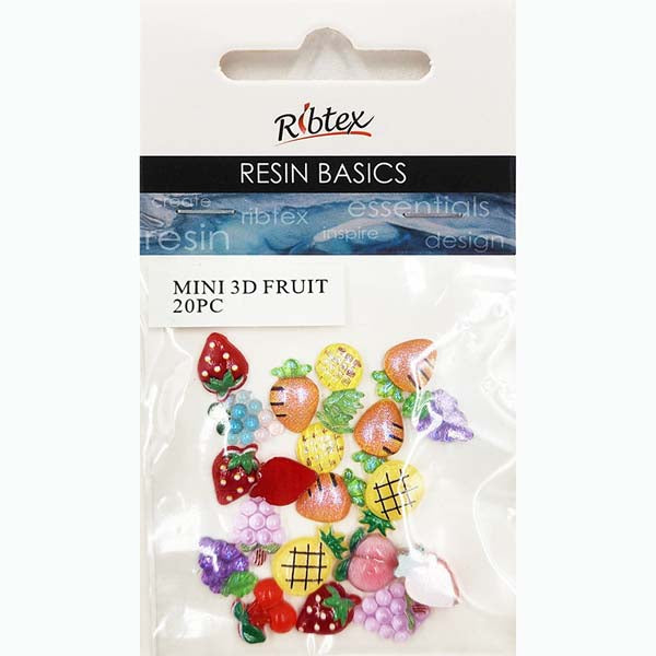 Lavender Resin Mini 3D Fruit, Multi Coloured, 20Pcs Resin Dyes, Pigments & Colours