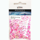 White Smoke Resin Heart Scatter Multi pinks 20g Resin Dyes, Pigments & Colours