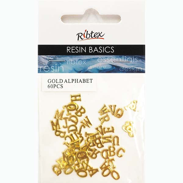 Seashell UV Resin Gold letters 60pcs Resin Dyes, Pigments & Colours