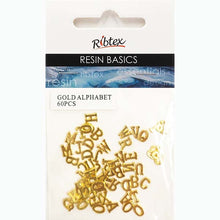 Seashell UV Resin Gold letters 60pcs Resin Dyes, Pigments & Colours