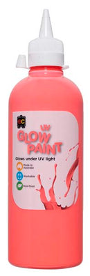 White Smoke EC UV Glow Paint - Scarlet 500ml Kids Paints
