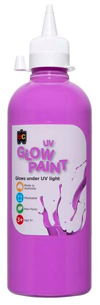 White Smoke EC UV Glow Paint - Violet 500ml Kids Paints