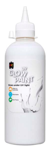 Lavender EC UV Glow Paint 500ml - White Kids Paints