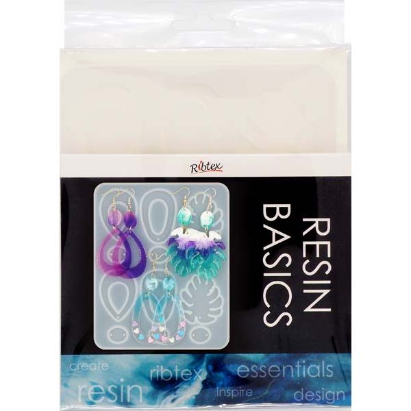 Antique White UV Resin Mould, Monstera Earrings, 1pc Resin Moulds