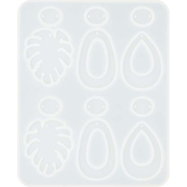 Lavender UV Resin Mould, Monstera Earrings, 1pc Resin Moulds