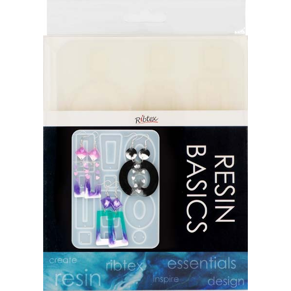 Antique White UV Resin Mould Rectangle Earrings, 1pc Resin Moulds