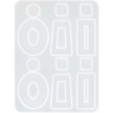 Lavender UV Resin Mould Rectangle Earrings, 1pc Resin Moulds