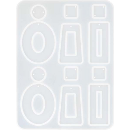 Lavender UV Resin Mould Rectangle Earrings, 1pc Resin Moulds