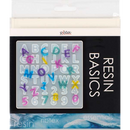 Black UV Resin Mould, Mini Alphanumeric, 1pc Resin Moulds