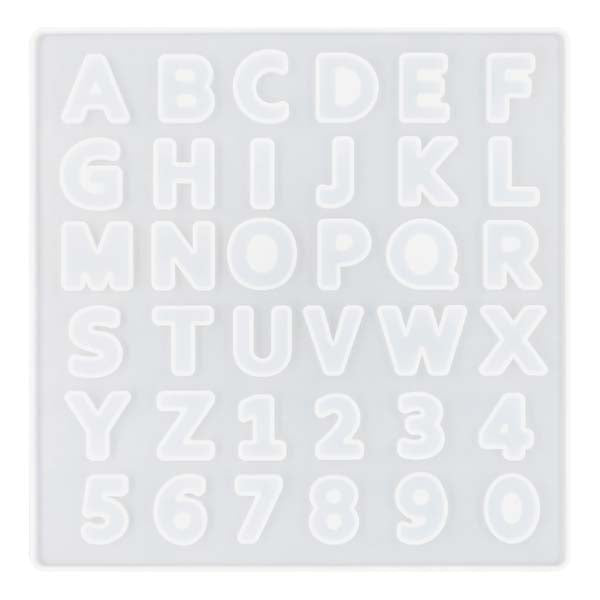 Lavender UV Resin Mould, Mini Alphanumeric, 1pc Resin Moulds