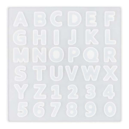 Lavender UV Resin Mould, Mini Alphanumeric, 1pc Resin Moulds