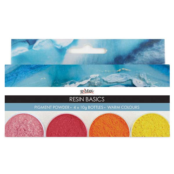 White Smoke Resin Pigment Pack Warm 4x10g Resin Dyes, Pigments & Colours