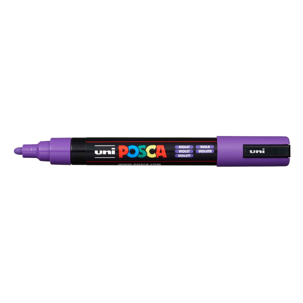 Dim Gray Posca PC-5M Medium Bullet Tip Paint Marker, Violet Paint Markers