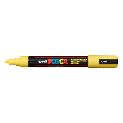 Light Goldenrod Posca PC-5M Medium Bullet Tip Paint Marker, Yellow Paint Markers
