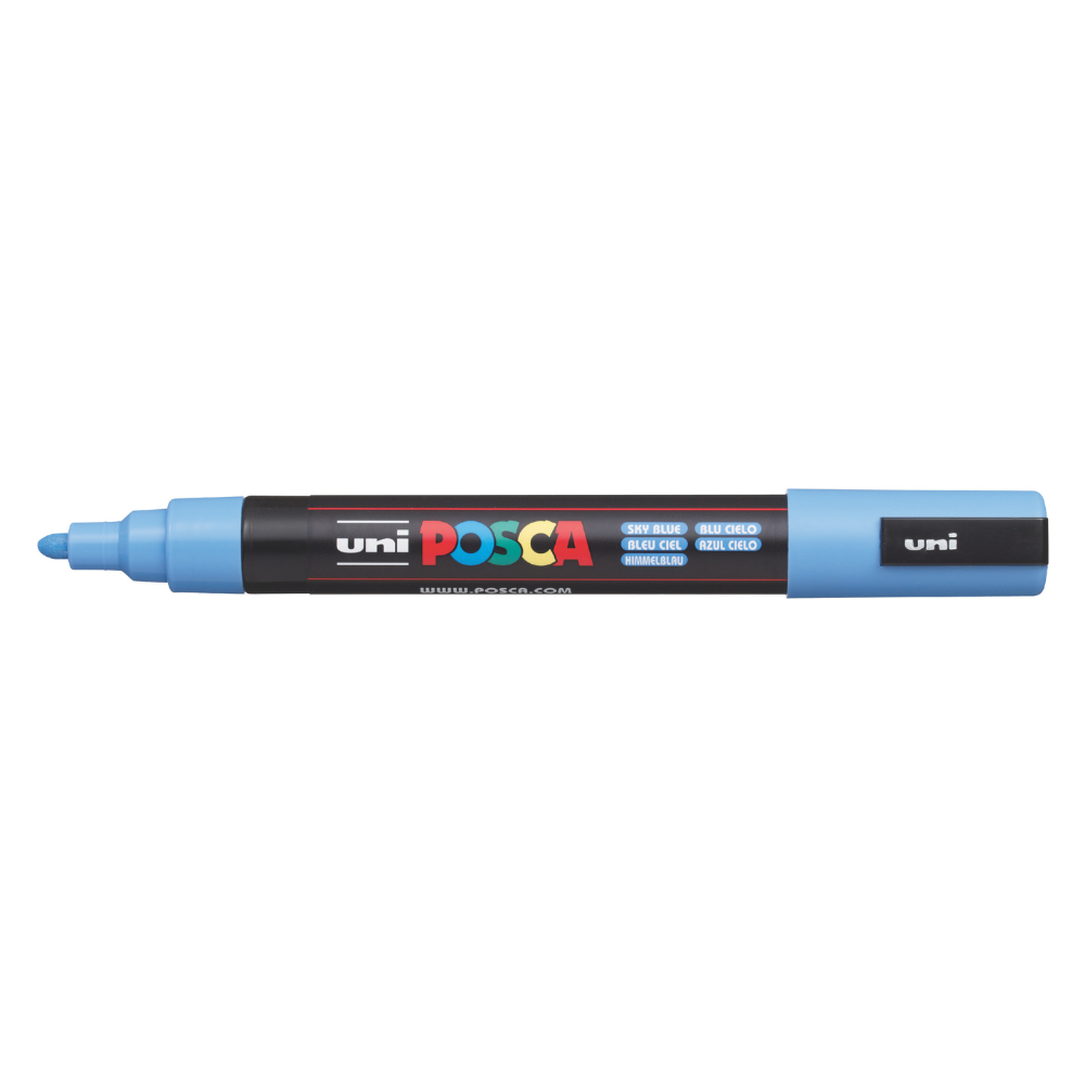 Light Slate Gray Posca PC-5M Medium Bullet Tip Paint Marker, Sky Blue Paint Markers