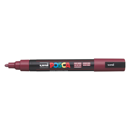 Dark Slate Gray Posca PC-5M Medium Bullet Tip Paint Marker, Red Wine Paint Markers