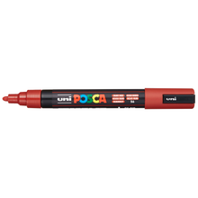 Dim Gray Posca PC-5M Medium Bullet Tip Paint Marker, Ruby Red Paint Markers