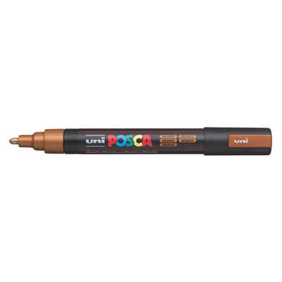 Dark Slate Gray Posca PC-5M Medium Bullet Tip Paint Marker, Bronze Paint Markers