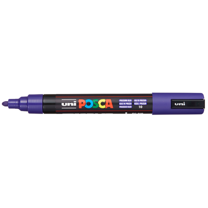Dark Slate Blue Posca PC-5M Medium Bullet Tip Paint Marker, Prussian Blue Paint Markers