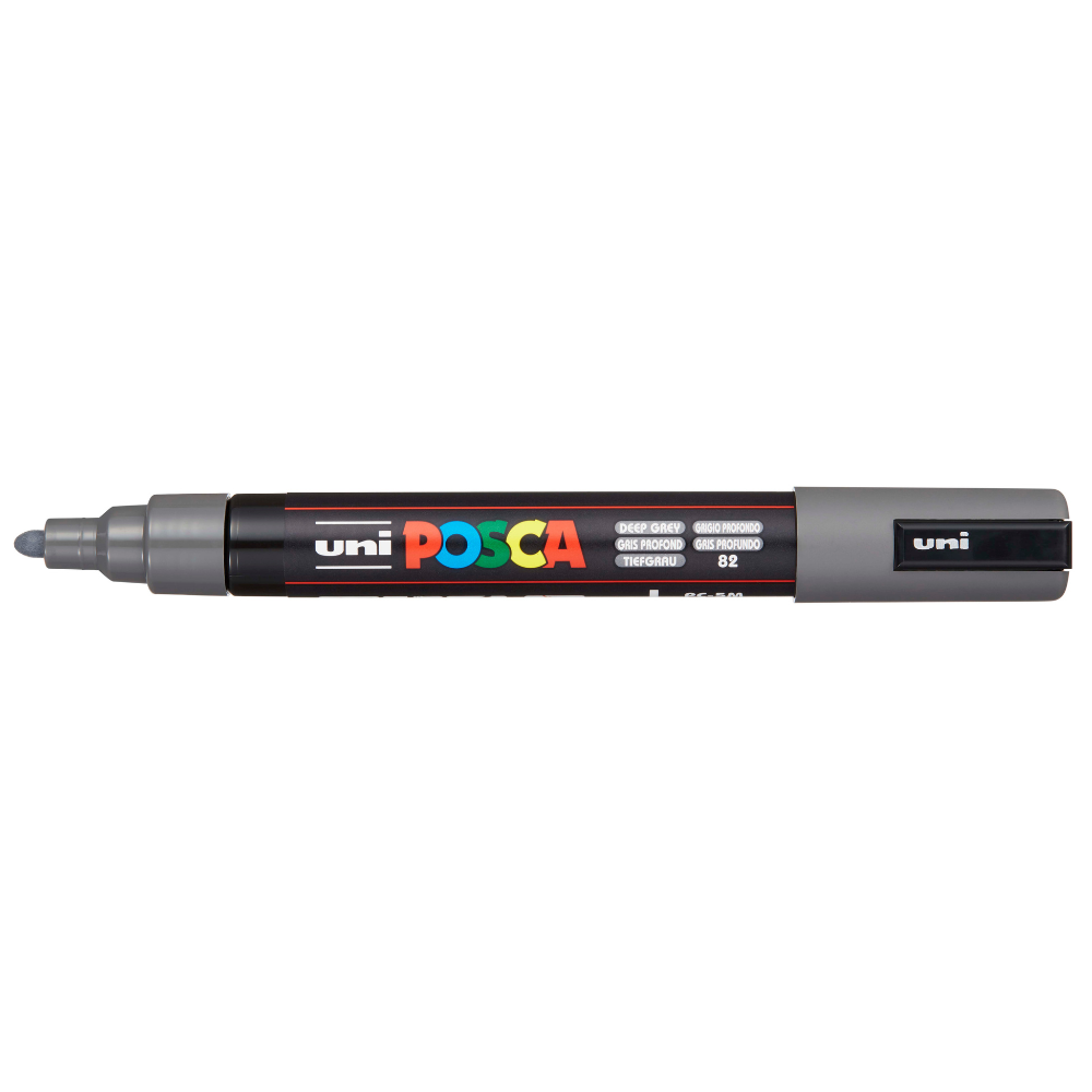 Dim Gray Posca PC-5M Medium Bullet Tip Paint Marker, Grey Paint Markers