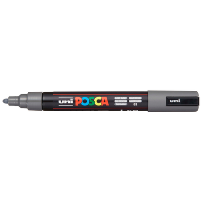 Dim Gray Posca PC-5M Medium Bullet Tip Paint Marker, Grey Paint Markers